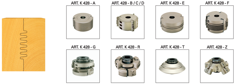 Omas: Cutter heads with profiled plates